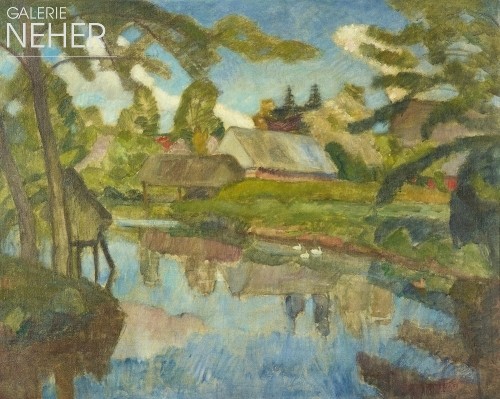 Otto Modersohn, Spring on the Wuemme, (ca. 1920)